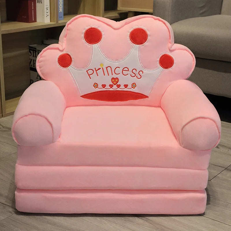 Children's Cartoon Folding Sofa Bed – Princess Toddler Convertible Chair