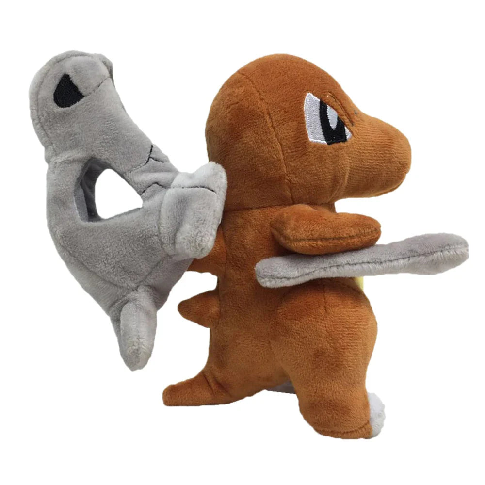 Cubone Plush Doll - 6.9 in (17.5 cm) Cartoon Game Stuffed Toy, Soft Birthday Gift
