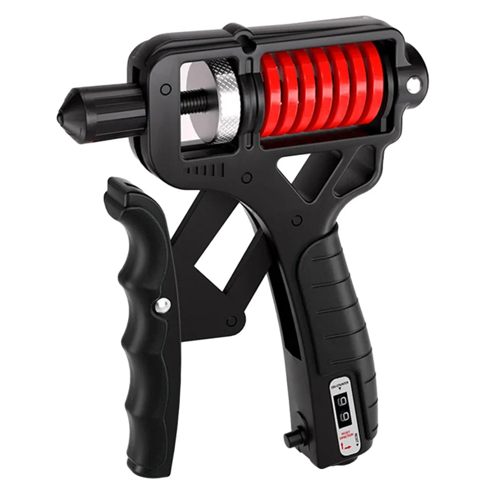 Adjustable Hand Grip Strengthener 5–165 kg (11–364 lb) Nonslip Hand Gripper with Mechanical Counter — Wrist, Finger & Forearm Trainer