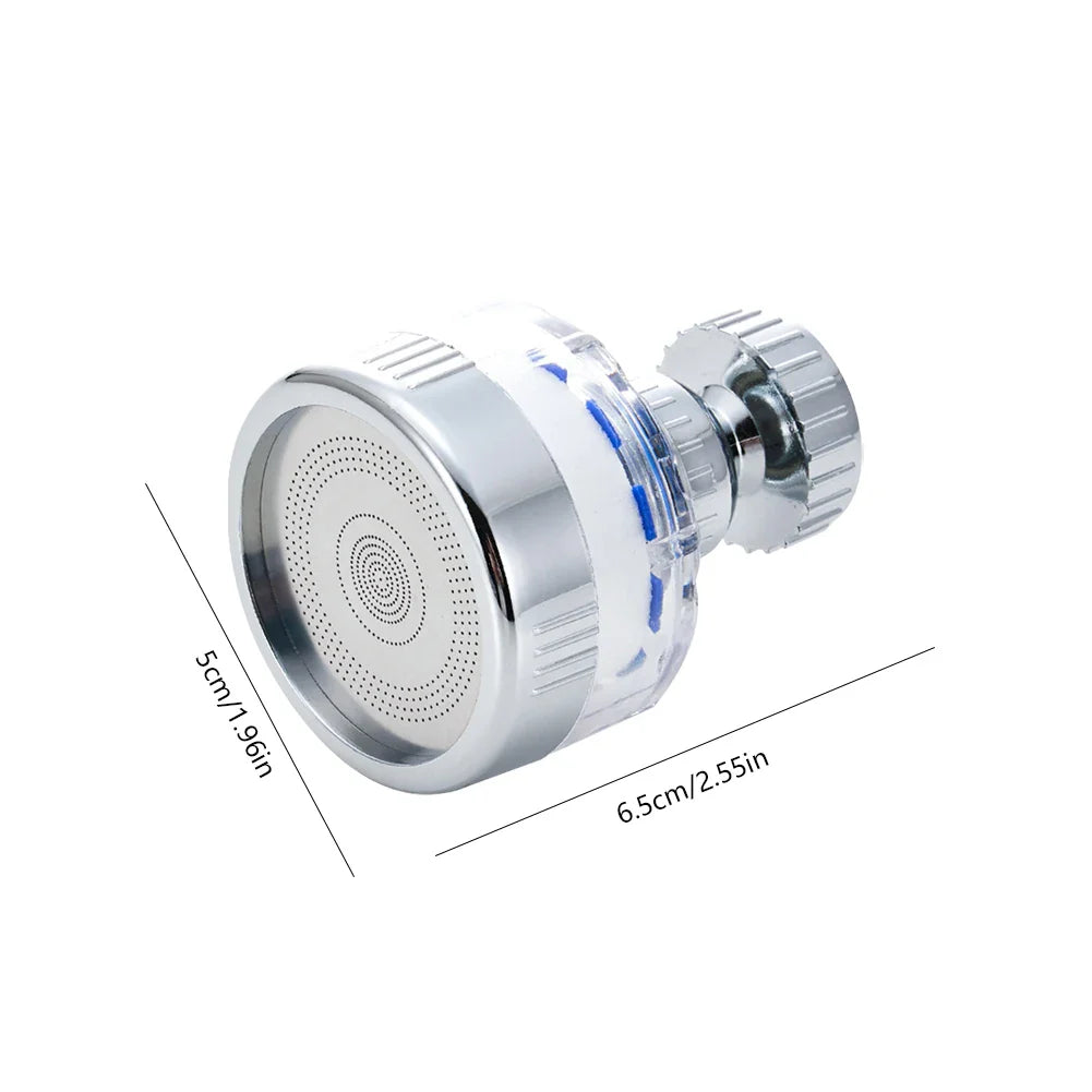 360° Rotating Faucet Water Filter Aerator - Pressurized Sink Filter and Tap Extender for Kitchen and Bathroom