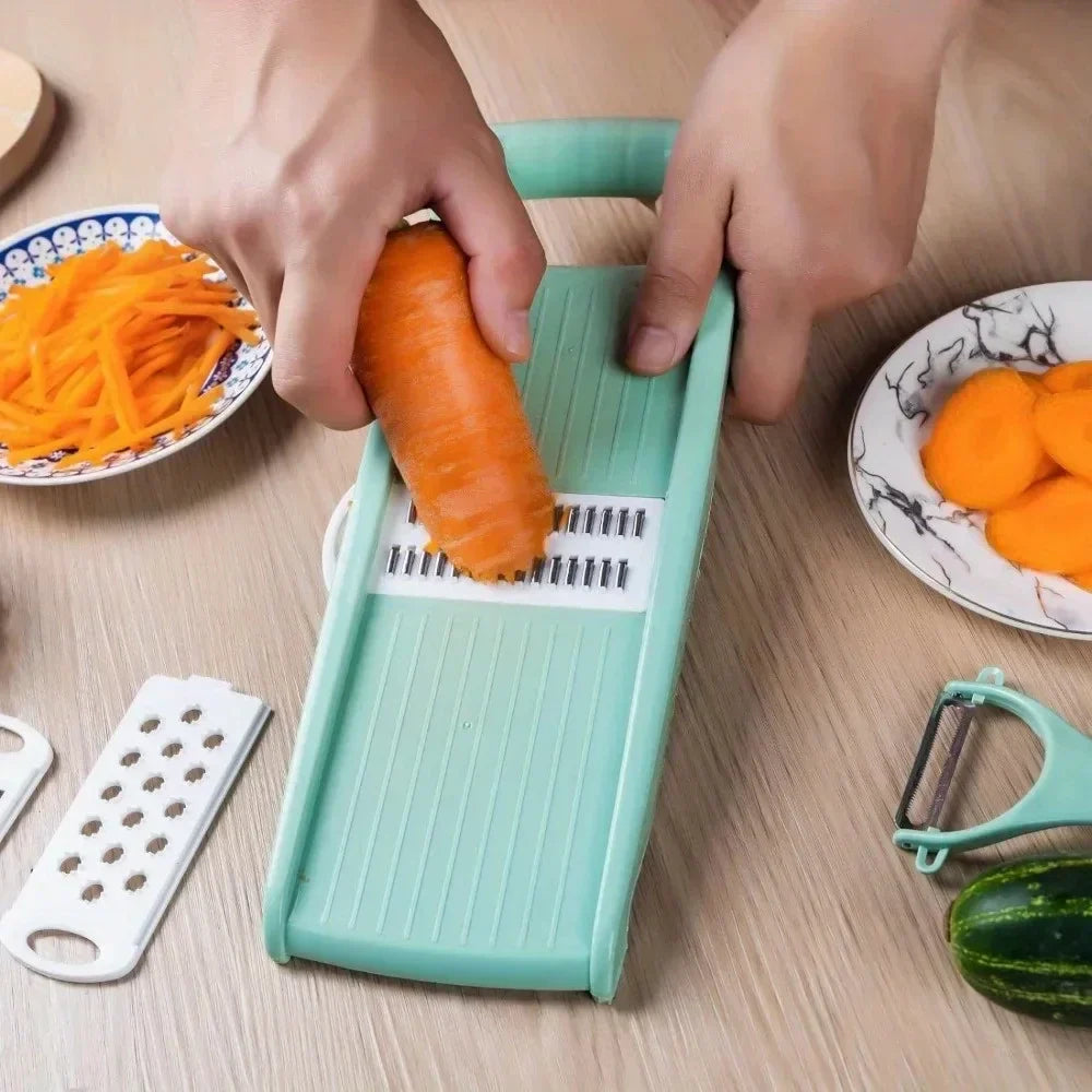 5-in-1 Multi-Function Vegetable Chopper — Mandoline Slicer, Veggie Dicer & Onion Cutter