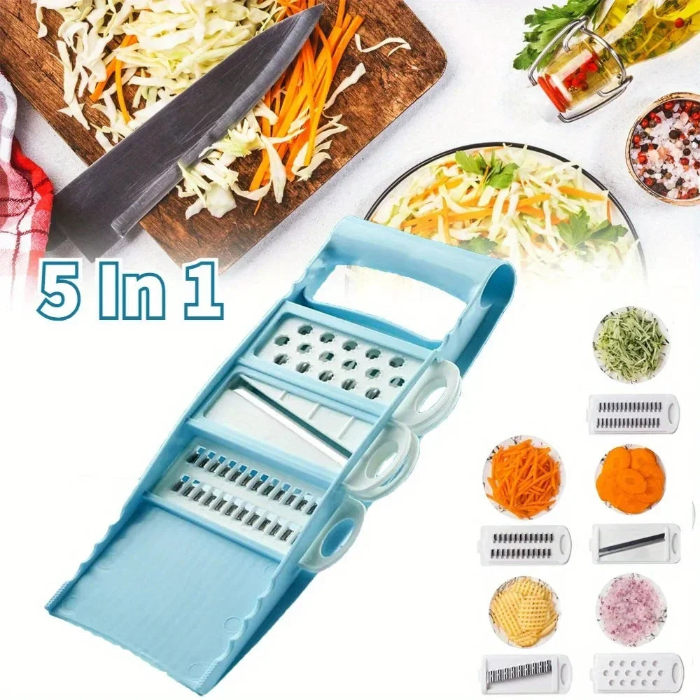 Multifunctional Vegetable and Fruit Slicer – Manual Food Grater, Potato Chopper & Veggie Dicer