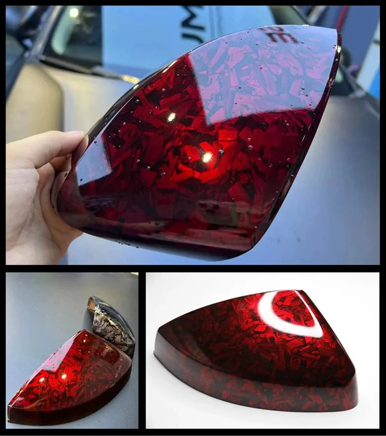 Glossy Laser Forged Carbon Fiber Vinyl Wrap Self-Adhesive Waterproof Car Film - 10/20/30/50 cm x 152 cm (3.94/7.87/11.81/19.69 in x 59.84 in)