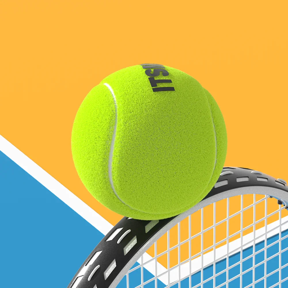 6 or 12-Pack Practice Tennis Balls with Mesh Carry Bag – High-Elasticity Training & Dog Play Balls (65 mm / 2.56 in)