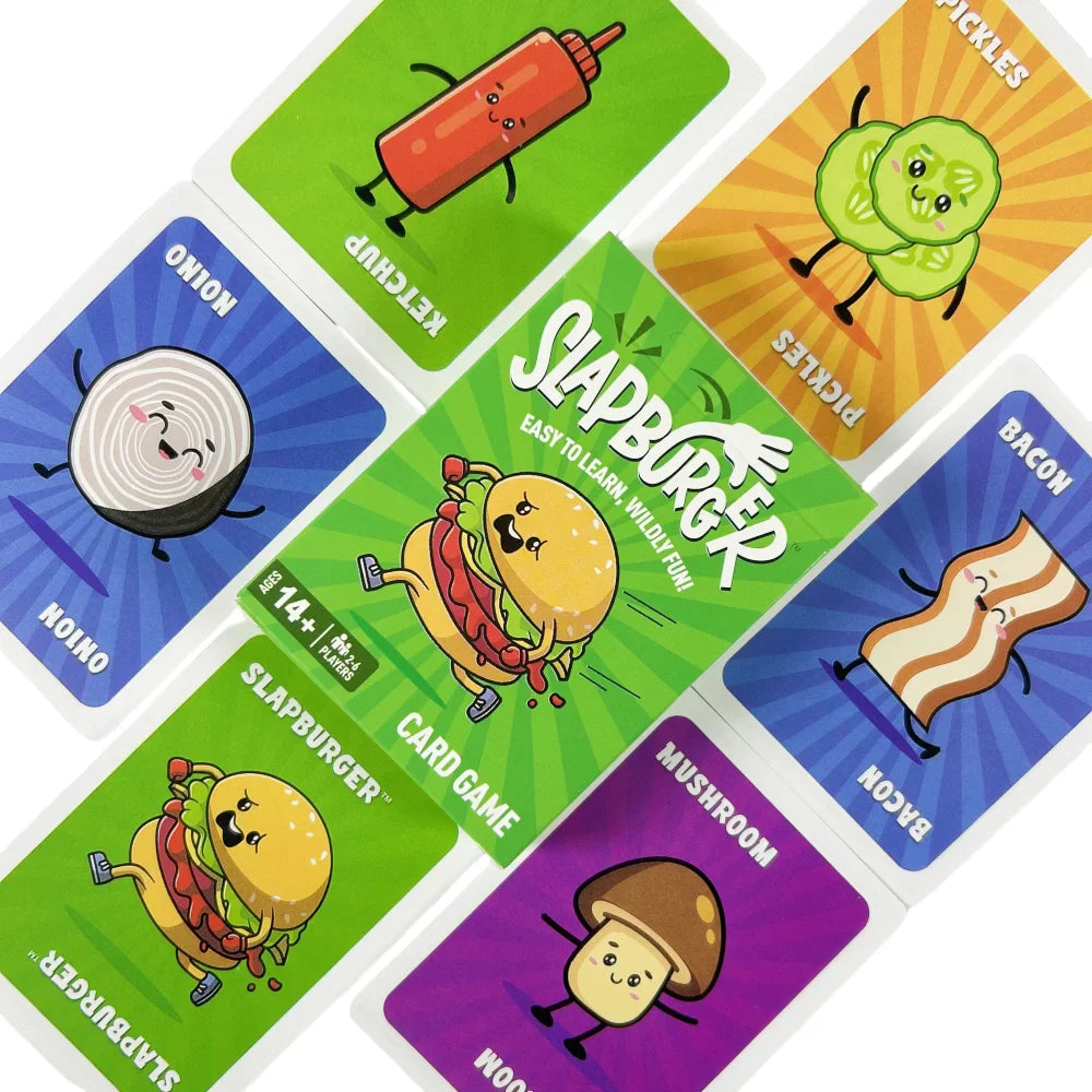 Fast Slap Family Card Game – Party Card Game Deck for 2-6 Players