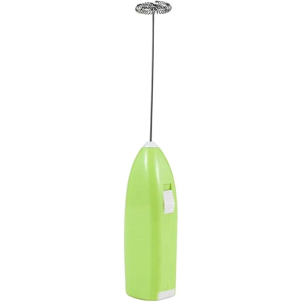 Handheld Electric Milk Frother & Mini Egg Beater Battery-Powered Coffee Mixer