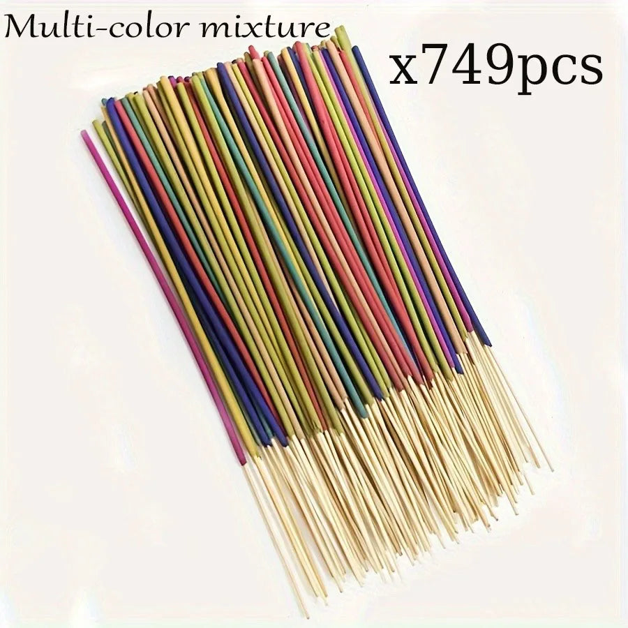 Wholesale Multi-Color Aromatherapy Incense Sticks - White Sage, Lavender, Rose, Lemongrass & Jasmine - Long-Lasting Home Fragrance