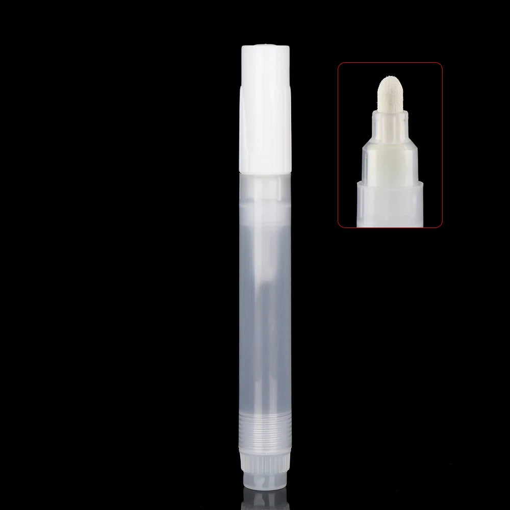 Refillable Transparent Empty Paint Pen Rod – Reusable Liquid Ink Marker Accessory for Graffiti & Chalk, Tip Sizes 0.7–50mm (0.03–1.97in)