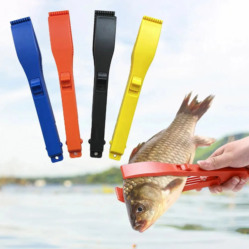 ABS Fishing Gripper Pliers with Locking Clip - Non-Slip Fish Clamp Grabber