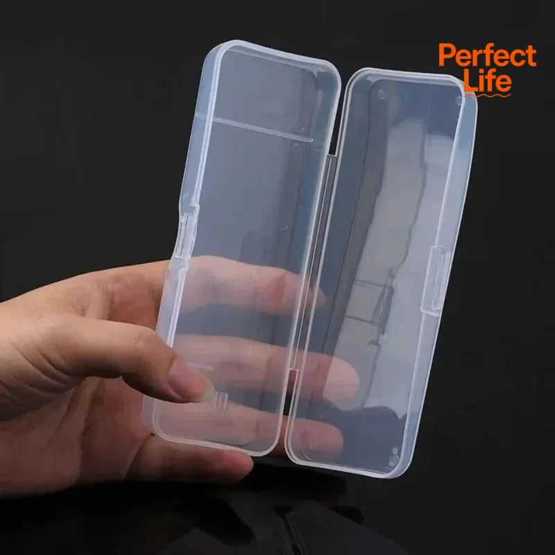 Portable Transparent Razor Case – Travel Shaver Storage & Protective PP Organizer