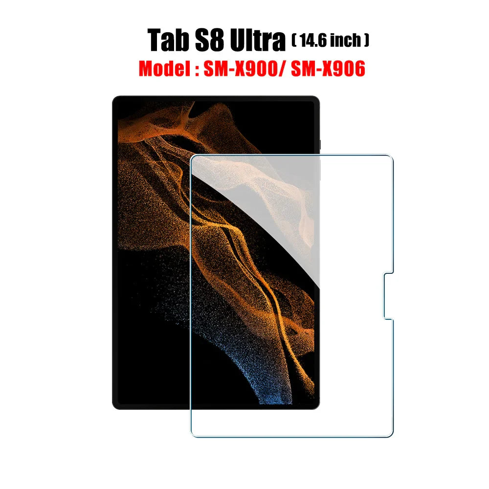 Tempered Glass Screen Protector for Galaxy Tab S6 Lite, A9/A9 Plus, A8, S7 FE, S8/S9/S9 Plus/S9 FE, S10/S11 — 1 Pack