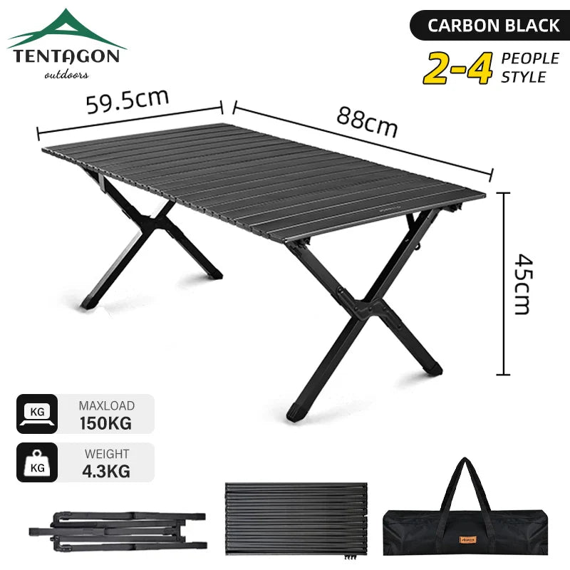 Portable Folding Camping Table – Lightweight Picnic & BBQ Side Table for Outdoor, RV, Tailgate