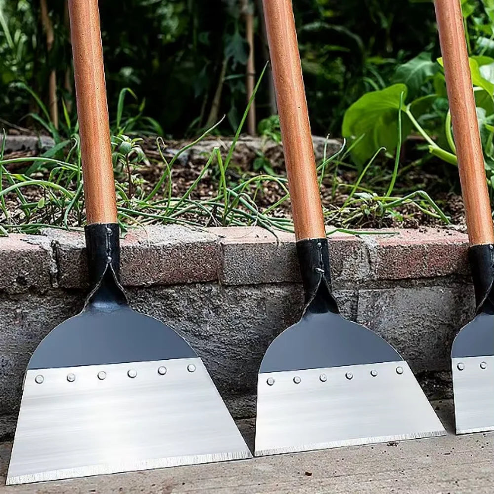 30cm (11.8in) Multifunctional Garden Shovel — Manganese Steel Weed, Deicing & Manure Scraper