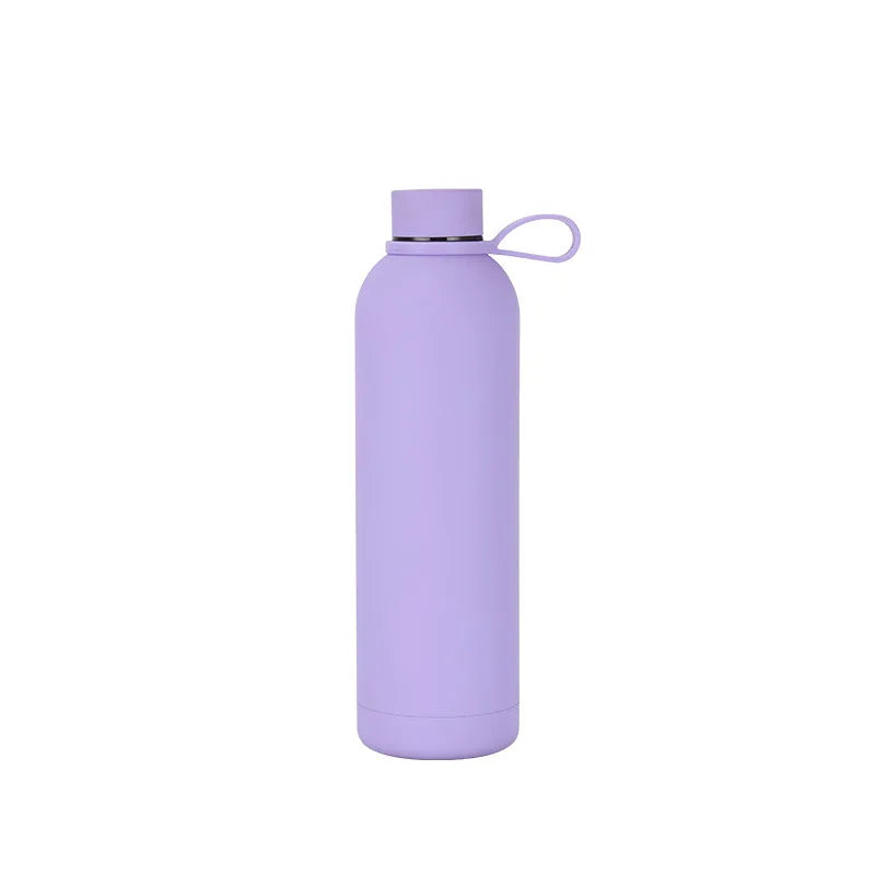 Personalized Stainless Steel Vacuum Water Bottle 17oz (500ml), Custom Name Laser Engraved Sports Tumbler