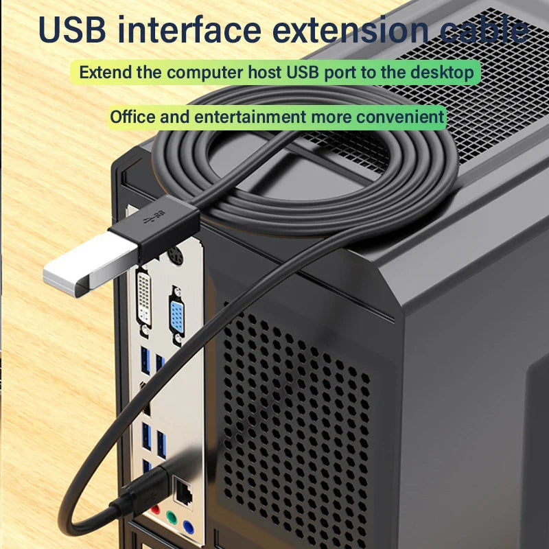 USB 3.0 Male to Female Extension Cable 5Gbps High-Speed USB3.0 Extender for PC, Laptop, Smart TV, PS3, USB Drives