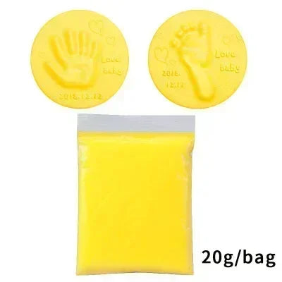 Baby Footprint Clay Kit Air-Dry 3D Hand & Footprint Keepsake DIY Non-Toxic Souvenir