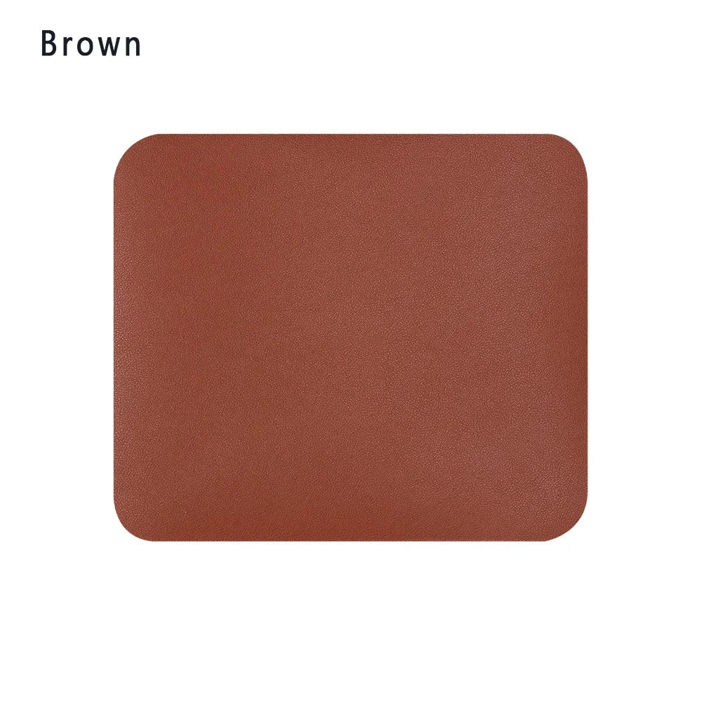 Universal Anti-Slip Leather Mouse Pad – 9.06 x 7.87 x 0.08 in (230 x 200 x 2 mm) Waterproof Desk Cushion for Gaming & Office