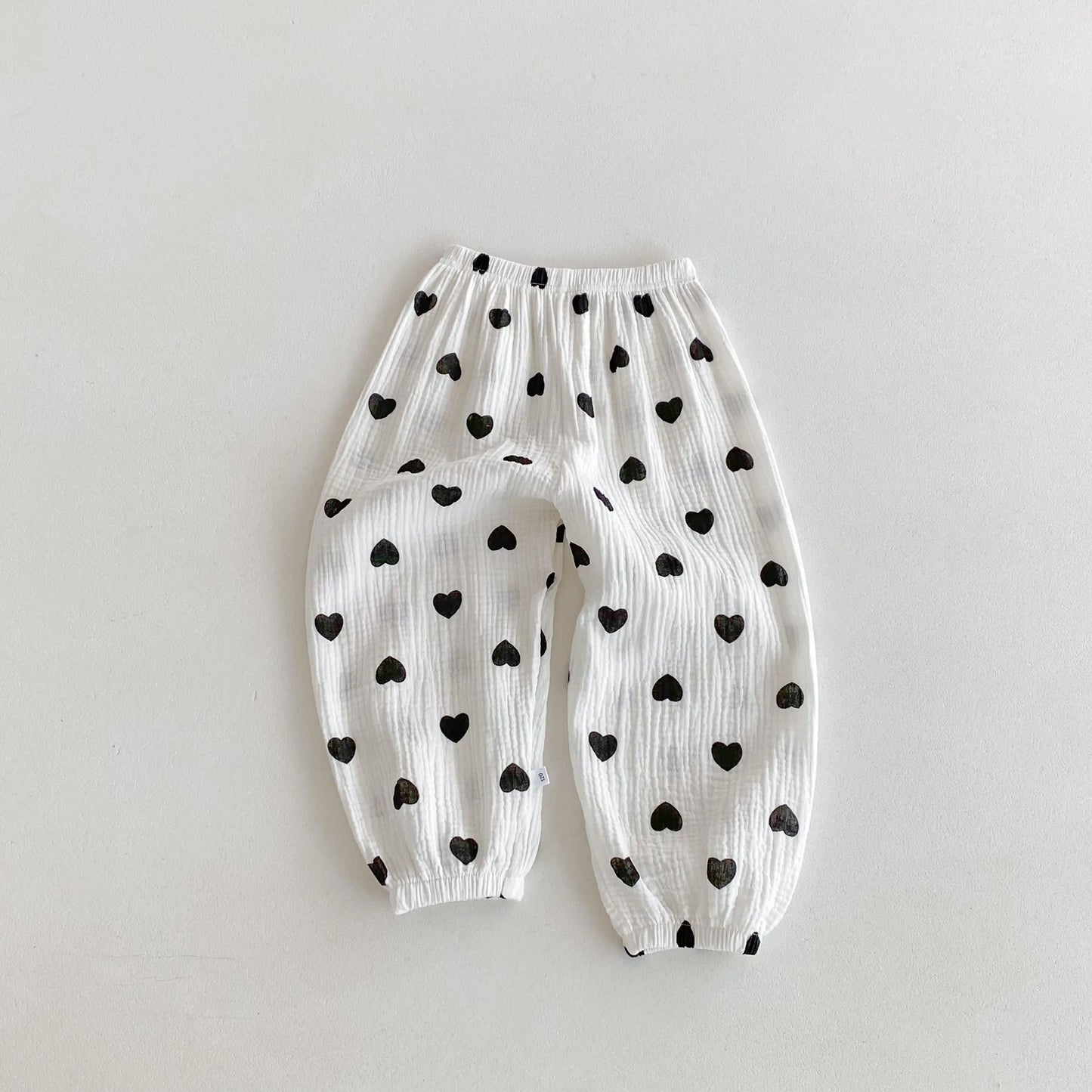 Anti-Mosquito Kids Harem Pants – Cartoon Summer Trousers, Loose Ankle-Length for Ages 4–6