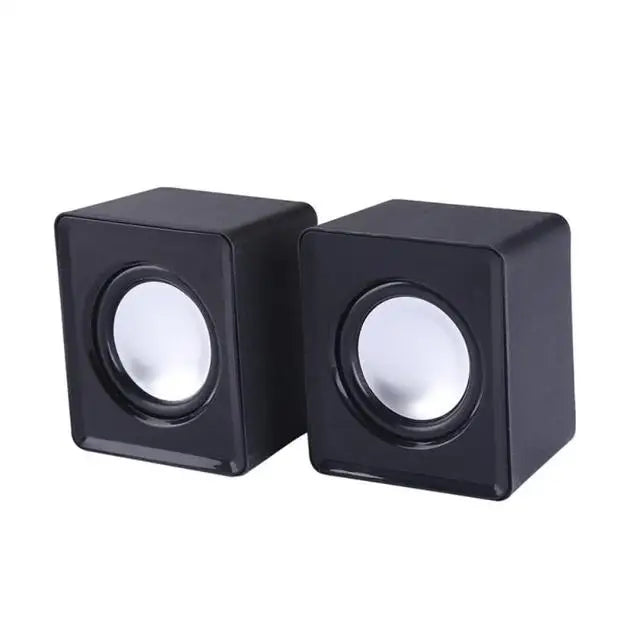 Mini USB Computer Speakers 2.0 Stereo - Portable PC Laptop Desktop Sound System, 3W x2
