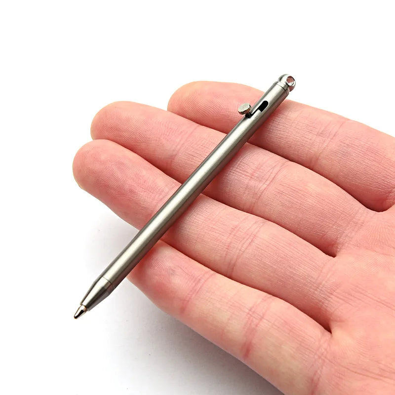 Mini Titanium EDC Pocket Pen Portable Compact Signature Pen for Everyday Carry