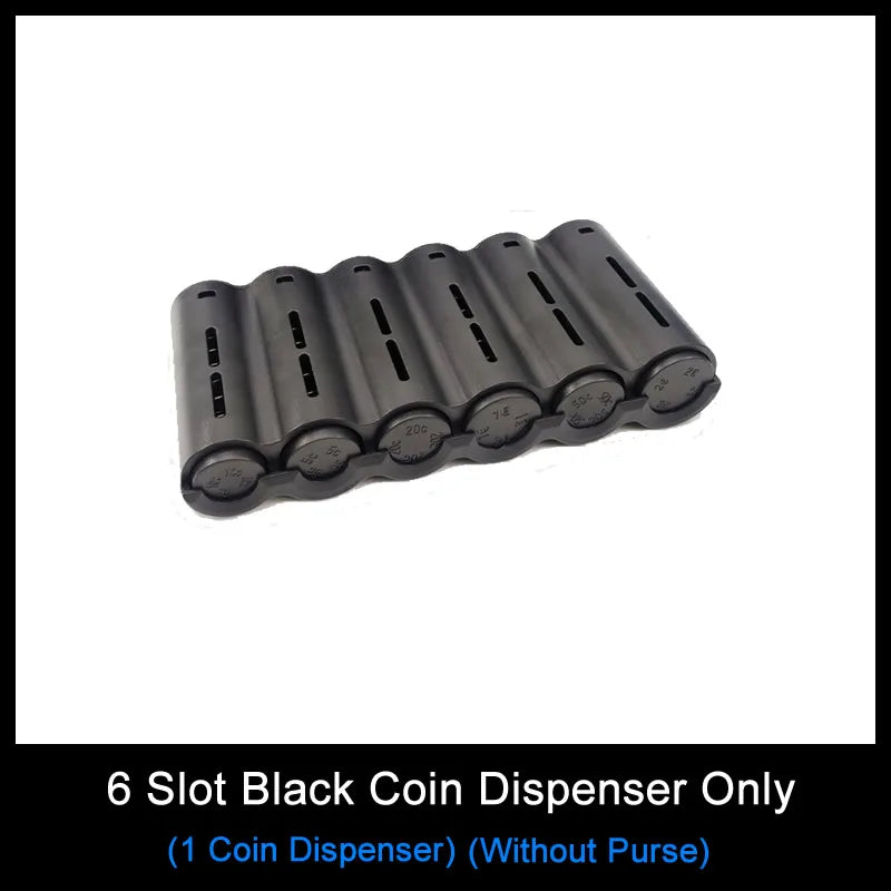 6-Slot Euro Coin Dispenser Waist Wallet – Waiter & Driver Cash Coin Holder with Zipper Pocket