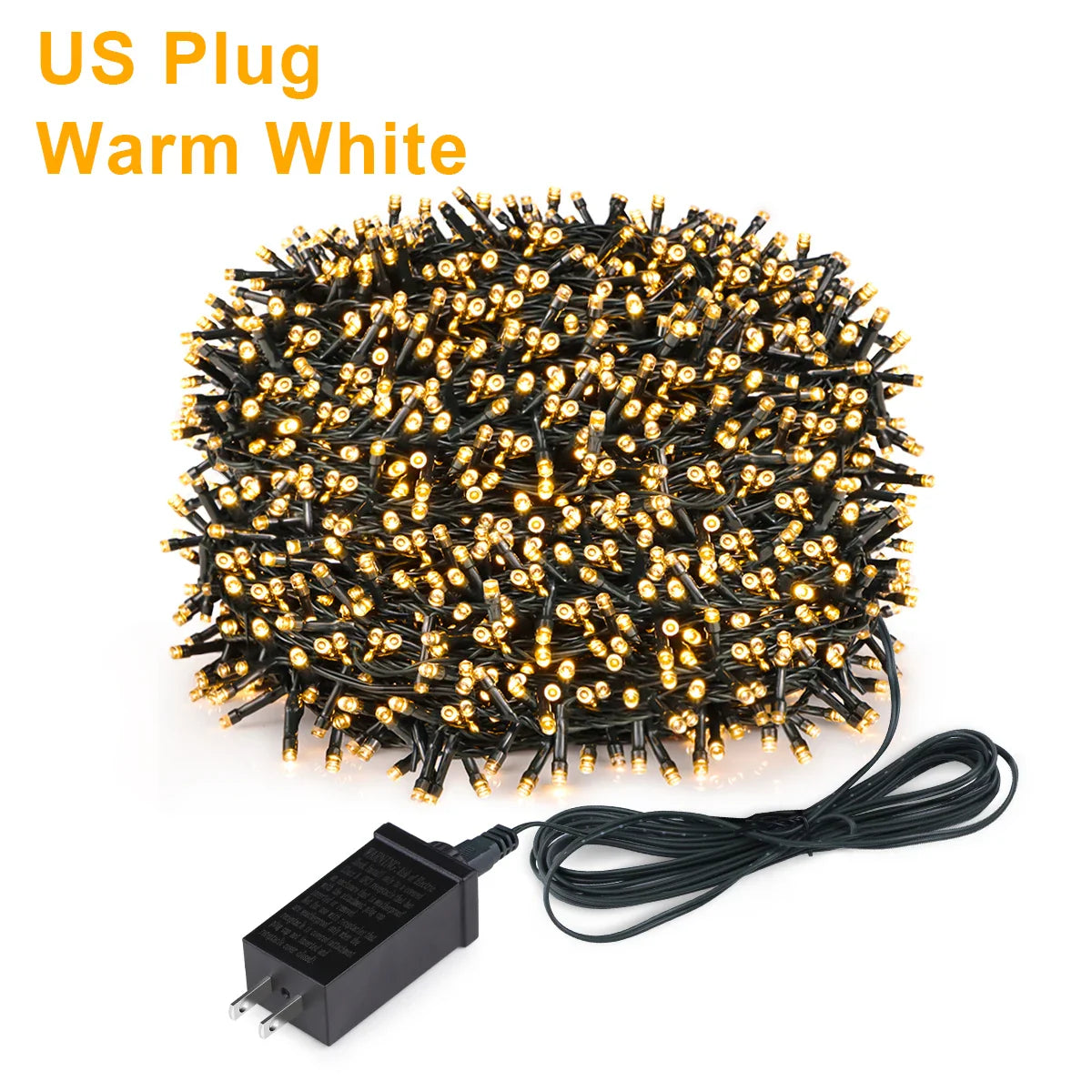 24V Outdoor LED Fairy String Lights – 10m/20m/30m/50m/100m (33ft/66ft/98ft/164ft/328ft) Warm White/White/Multicolor, IP65 Waterproof, 8 Modes
