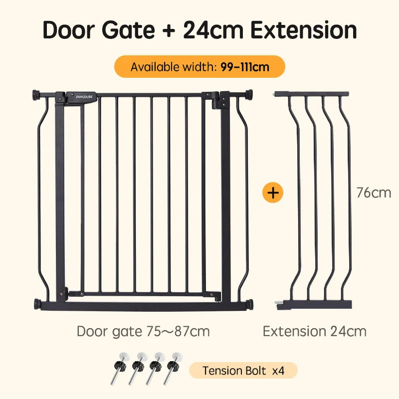 Adjustable Baby Playpen & Safety Gate for Stairs — Child and Pet Security Door