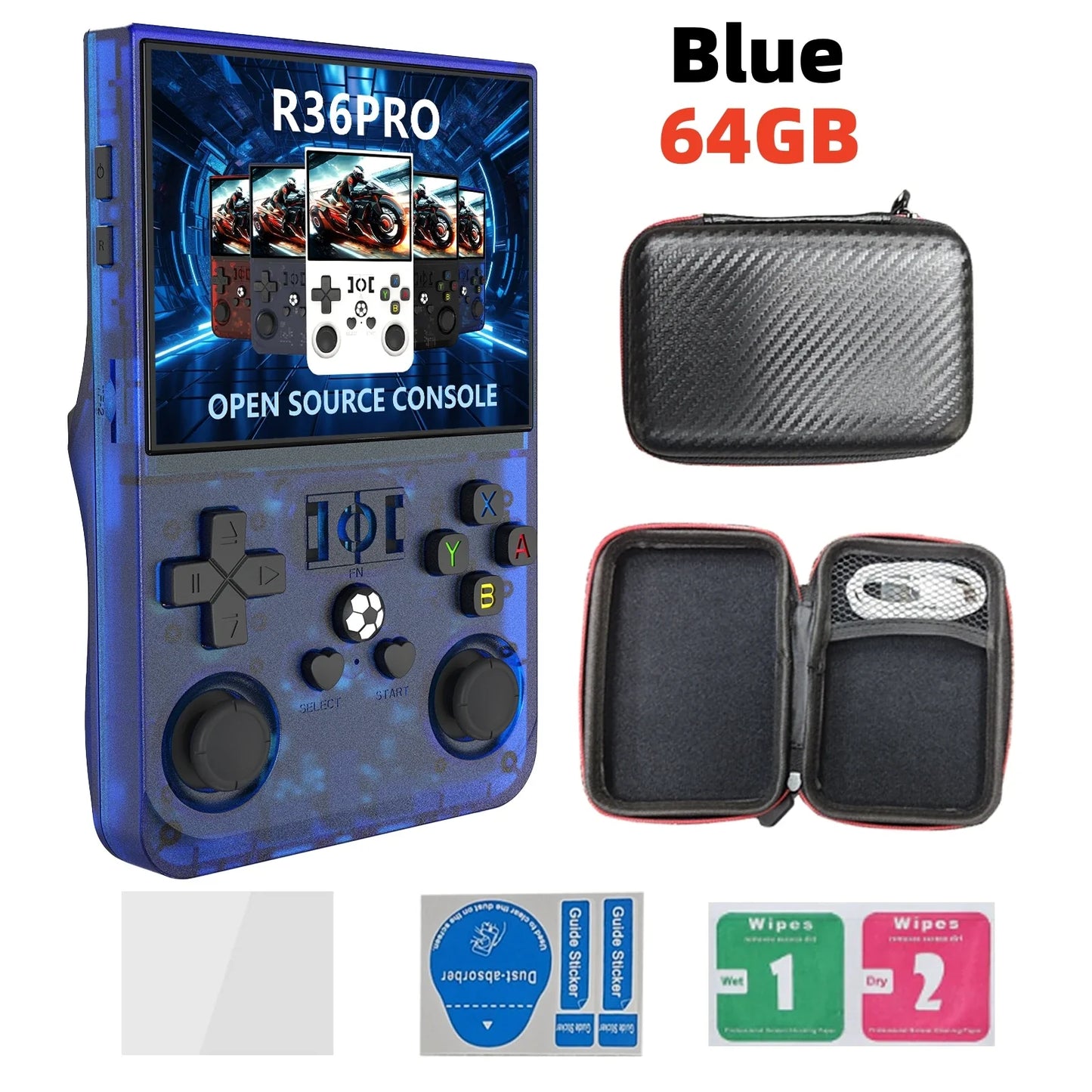 Open Source Retro Handheld Game Console Linux 3.5-Inch (8.9 cm) IPS Screen 128GB Portable Pocket Player Preloaded 22,000 Games