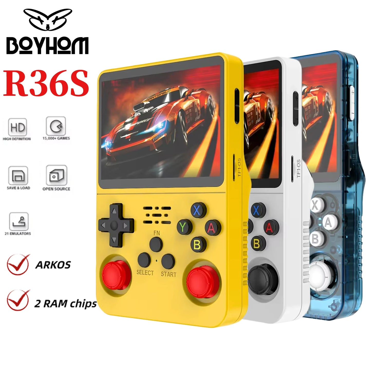 Retro Handheld Game Console 3.5-inch IPS | 15,000+ Games | Linux Portable Pocket Player | Dual RAM | 64GB/128GB