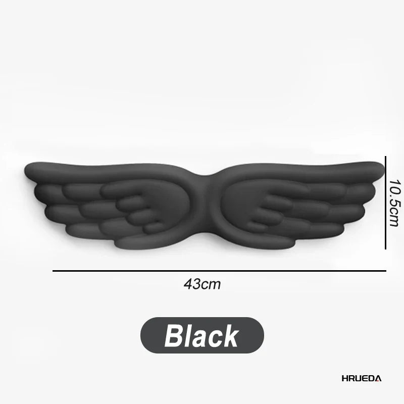 Angel Wing Memory Foam Wrist Rest & Mouse Pad for Mechanical Keyboard and Laptop — Ergonomic Wrist Support