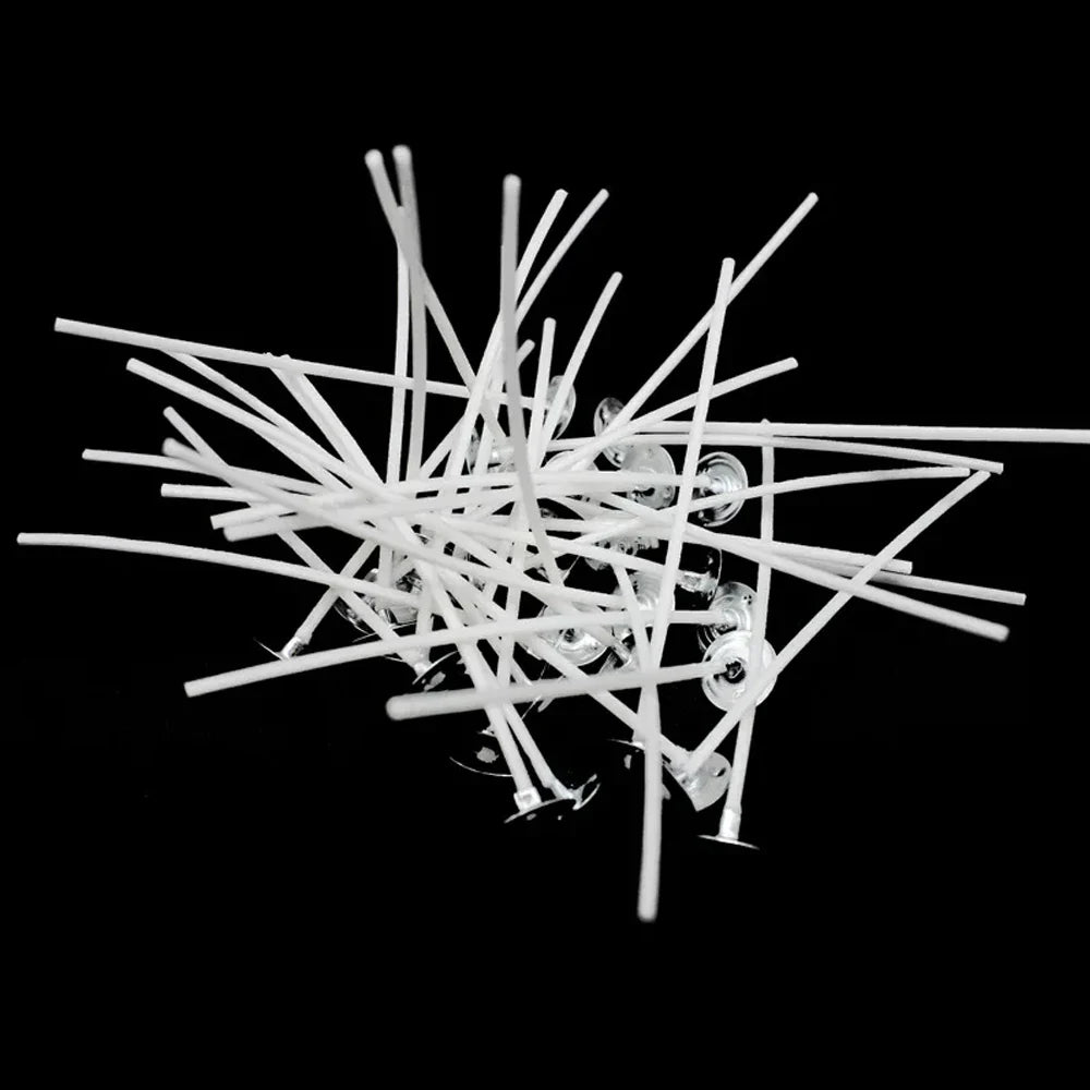 103-Piece Smokeless Candle Wicks Set – Soy Wax Core & Woven Cotton for Candle Making, Oil Lamps & Wax Crafts