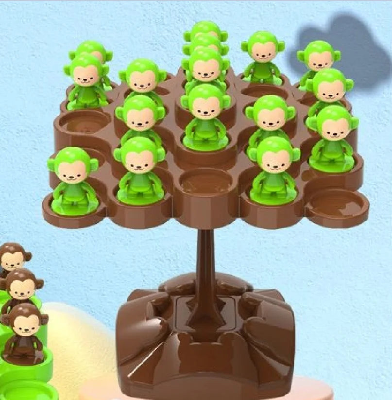 Monkey Balance Tree Foldable Kids Balance Game — Parent-Child Interactive Music Toy, Ages 3+
