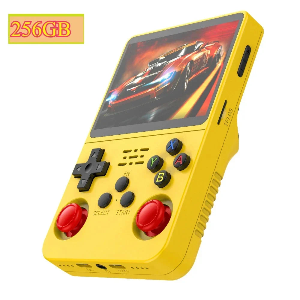 Retro Handheld Game Console 3.5" IPS (8.9 cm) 64GB Portable Linux Player, Preloaded 15,000+ Games, USB-C Charging
