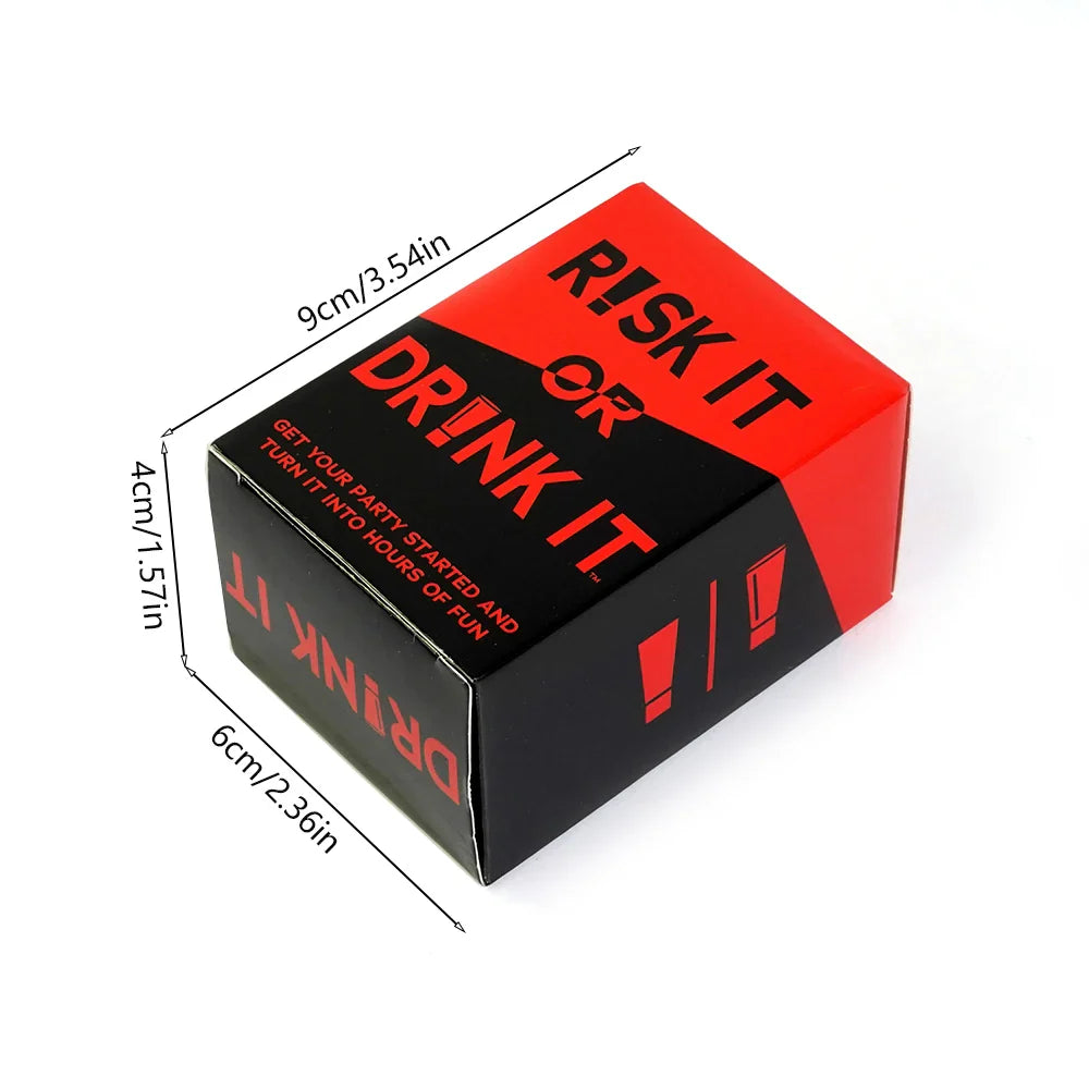 Risk It or Drink It Party Card Game - Adult Drinking Game for College Pregame, Dares & Challenges
