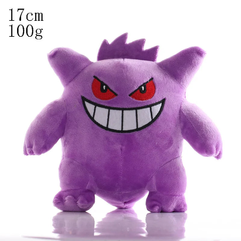 Pikachu & Friends 8 in (20 cm) Plush Stuffed Animal — Pikachu Charmander Squirtle Bulbasaur Eevee Scorbunny Gengar Snorlax Christmas Gift