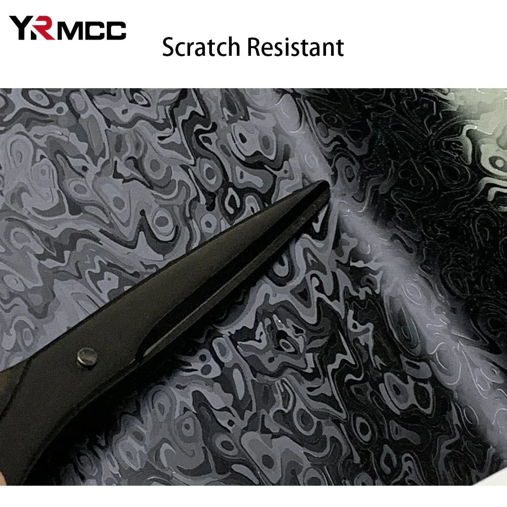 Black Carbon Fiber Vinyl Film Wrap 10/20/30/40/50cm x 150cm PVC Self-Adhesive Waterproof Car & Motorcycle Sticker