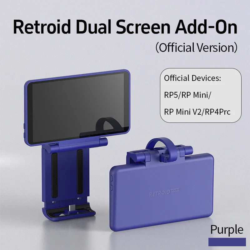 Dual 5.5-Inch (14.0 cm) OLED Back-Clip Extended Display Add-On for Handheld Game Consoles
