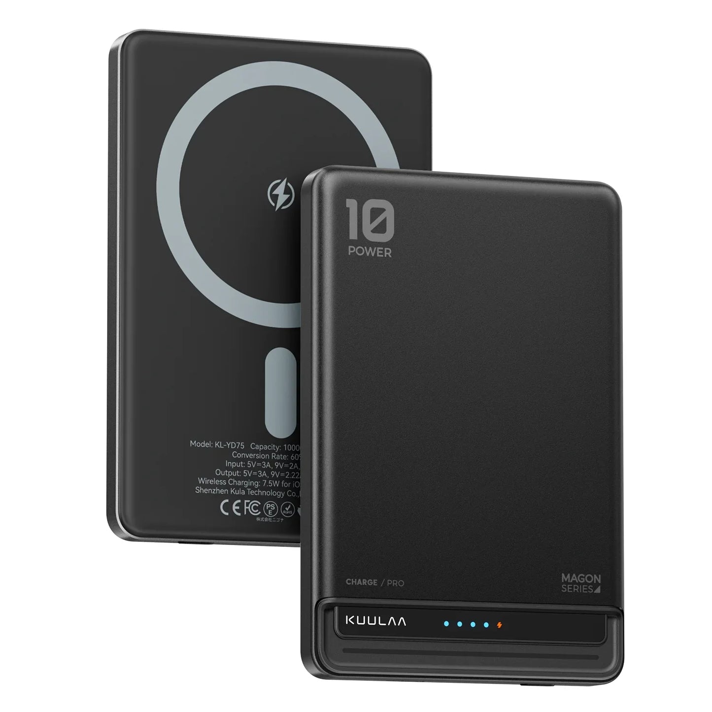 10000mAh Magnetic Wireless Power Bank 20W Fast Charge MagSafe-Compatible Portable Charger