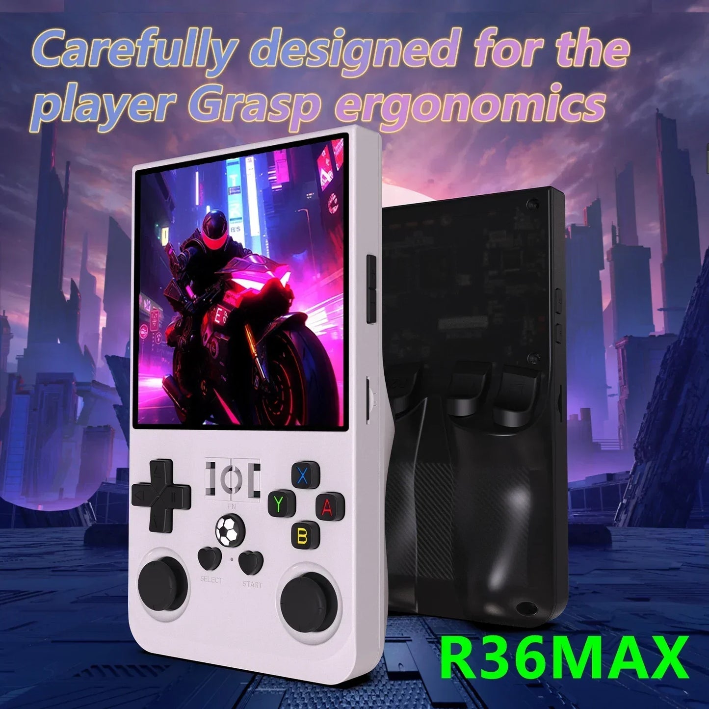 Handheld Retro Game Console 4.0-inch (10.2 cm) IPS 720x720, 64GB/128GB, 22,000 Preloaded Games, Linux, USB-C Charging