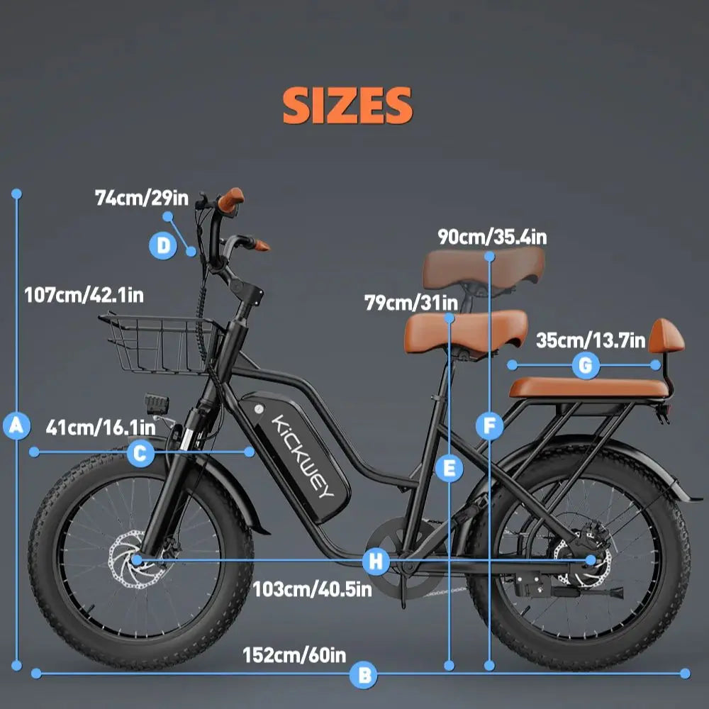 1500W Peak 20-Inch Electric Mountain Bike for Adults - 48V 20Ah Removable Battery, Up to 50 mi (80 km) Range, 32 MPH