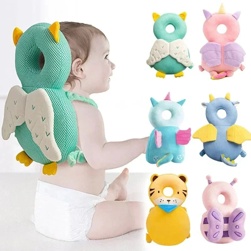 1-3T Toddler Baby Head Protector Safety Cushion Back Pad Cartoon Angel Bee Anti-Fall Headrest