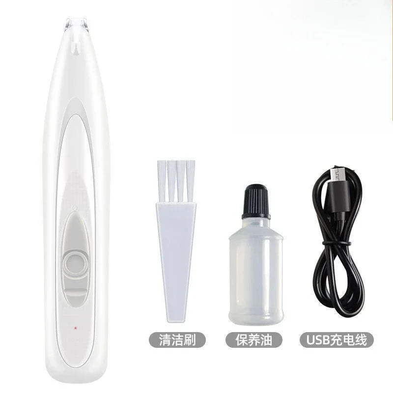 Cordless Dog Grooming Clippers — 18mm (0.71 in) Wide Blade, LED Light & LCD Display, Low-Noise Rechargeable Pet Paw Trimmer