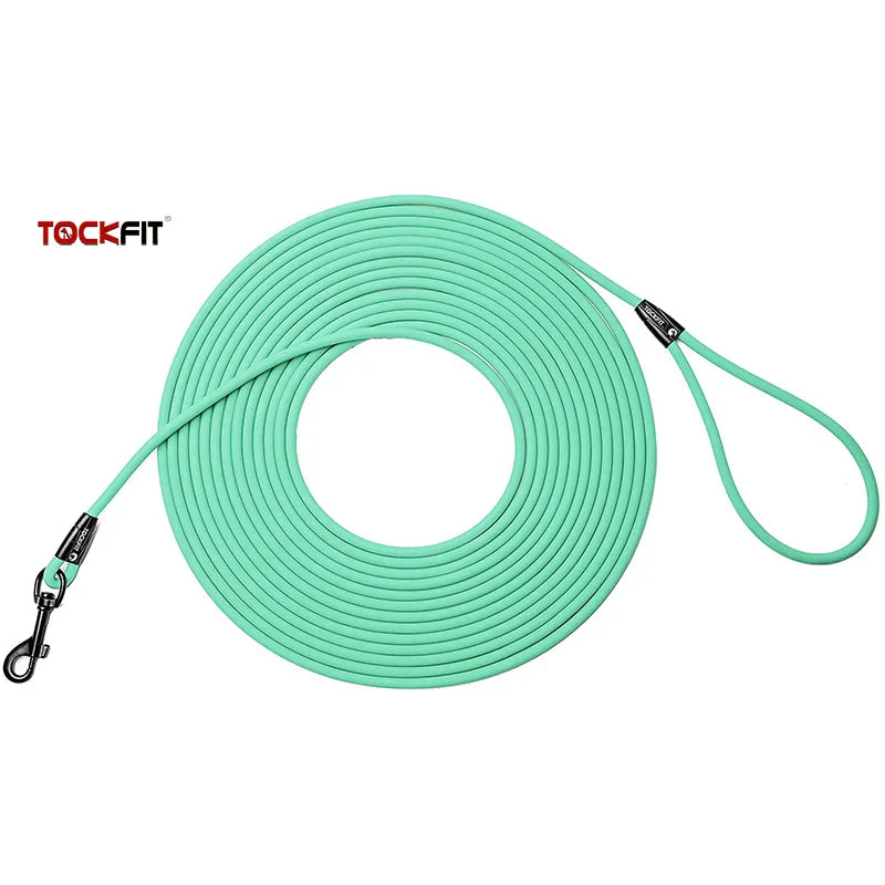 Waterproof PVC Dog Training Leash – Long Recall Leash 5ft/1.5m, 10ft/3m, 20ft/6m, 30ft/9m – Odor-Resistant & Tangle-Free
