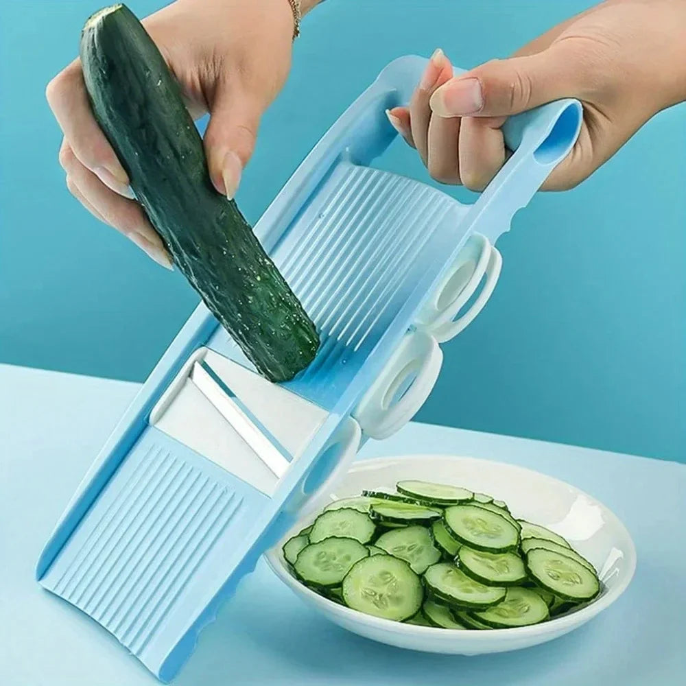 Multifunctional Vegetable and Fruit Slicer – Manual Food Grater, Potato Chopper & Veggie Dicer