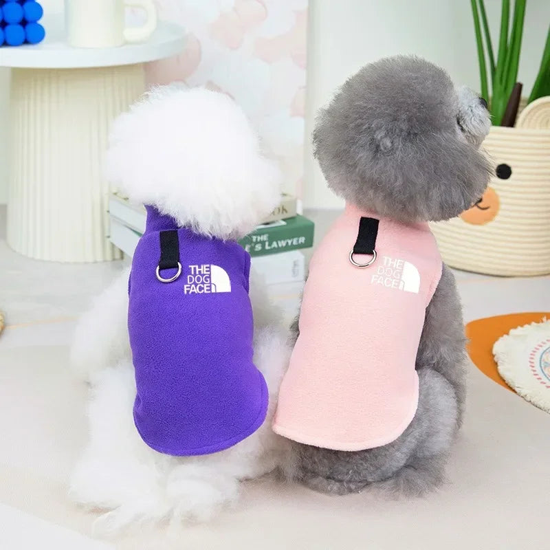 Fleece Warm Dog Sweater Vest — Autumn Winter Coat for Small Dogs (Chihuahua, French Bulldog, Yorkie)