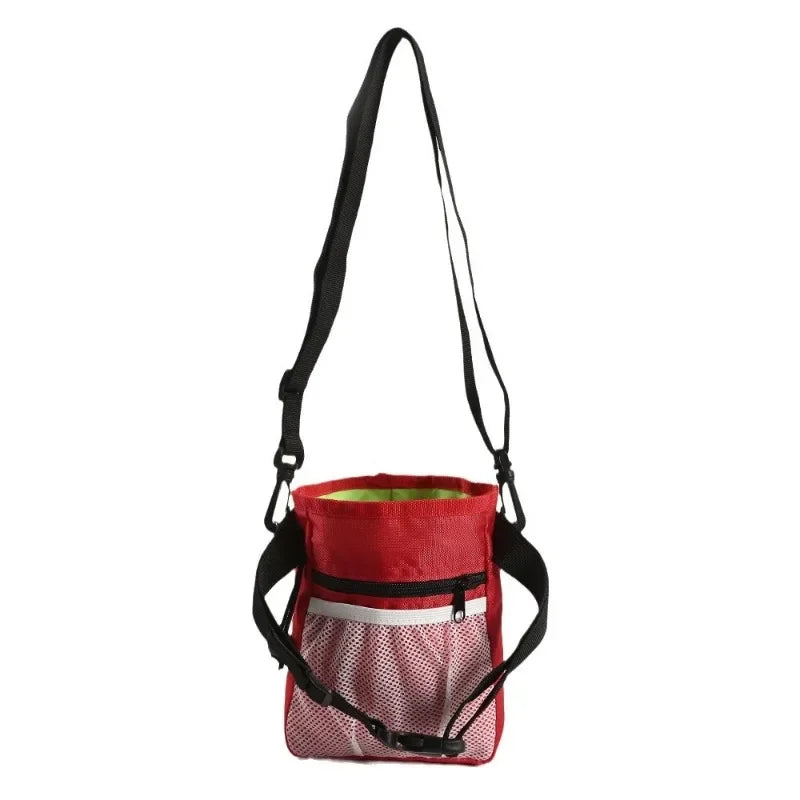 Portable Foldable Dog & Cat Training Treat Pouch Waist Bag – Hands-Free Oxford Snack Carrier (18 x 14 x 6 cm / 7.1 x 5.5 x 2.4 in)