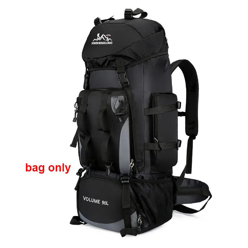 90L Waterproof Hiking Backpack - Large Capacity Trekking Rucksack for Camping & Travel (Unisex)