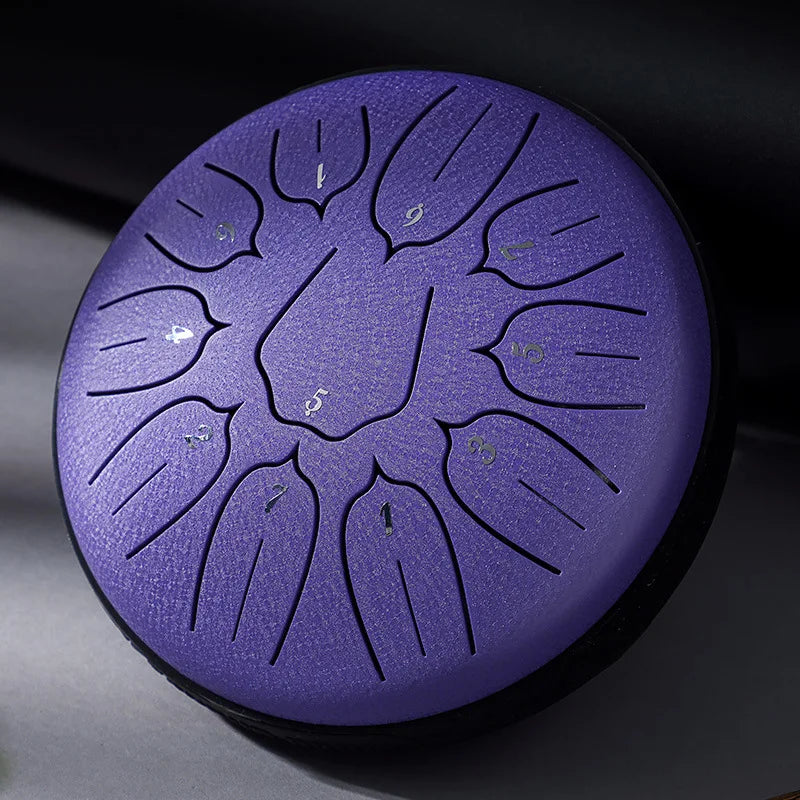 Steel Tongue Drum 6-Inch (14.5 cm) 11-Note D-Tone for Yoga, Meditation & Music Therapy