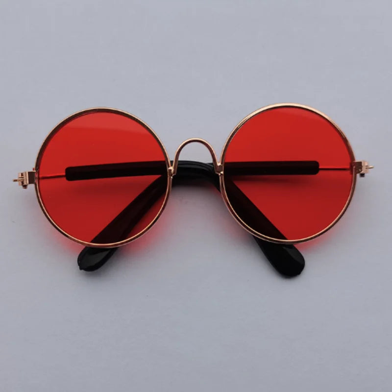 Non-Slip Pet Sunglasses for Cats and Small Dogs, Cute Cat Glasses Cosplay Photo Props