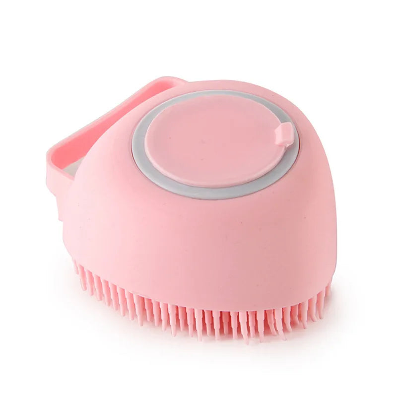 Silicone Pet Bath Massage Brush Glove for Dogs & Cats - Soft Grooming & Bathing Tool